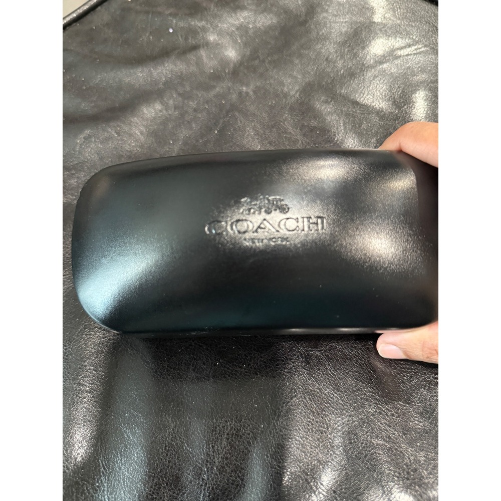 Coach Black Hard Shell Eyeglasses Case with Microfiber‎ Pouch